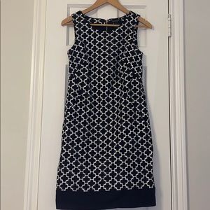 Black and white work dress